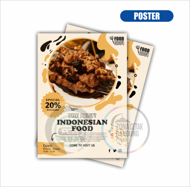 POSTER INDONESIAN FOOD